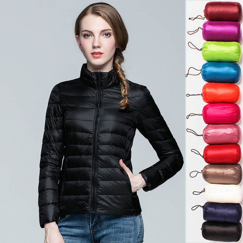 Down Jacket Packable - 2025 여성용 숏 패딩 점퍼, 새로운