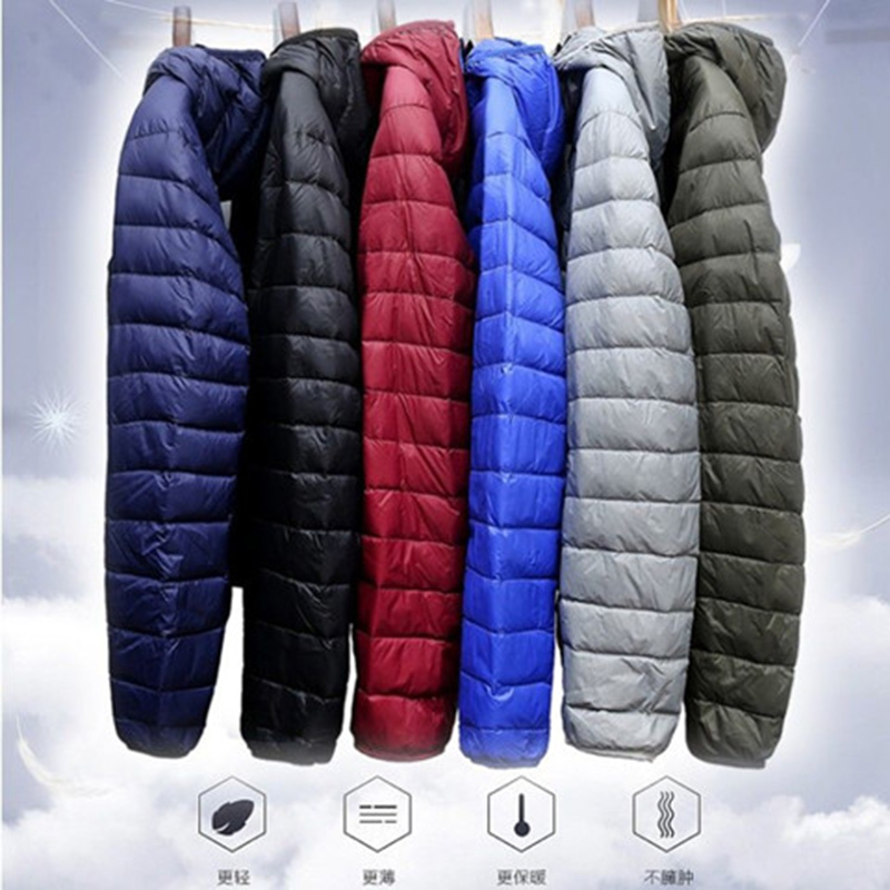 Down Jacket Packable - 2022 초경량 덕다운 재킷 남성용 후드