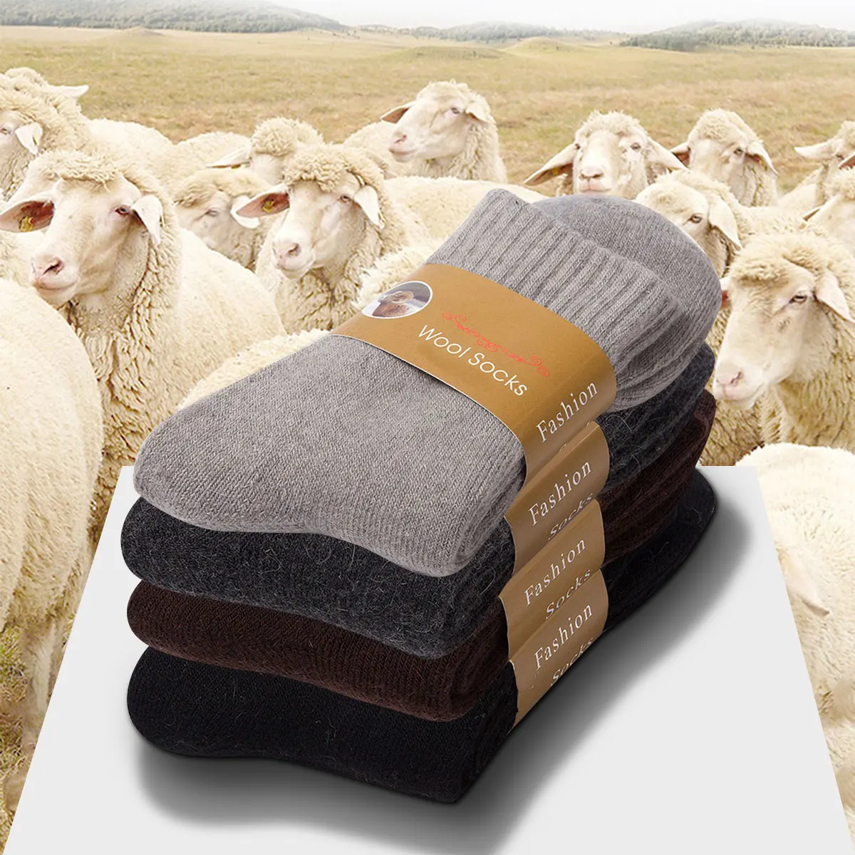 2켤레 겨울용 따뜻한 양말 남성용 초두꺼운 플러시 단색 - Thermal Sock Wool 리뷰 및 가격