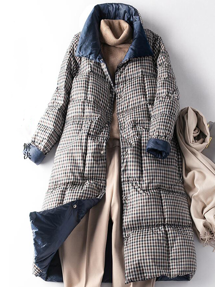 SEDUTMO 겨울 롱 다운 재킷 여성 초경량 격자 무 - Down Jacket Packable 리뷰 및 가격
