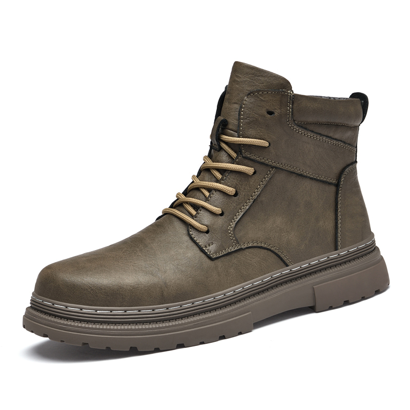 따뜻한 겨울 남성 가죽 신발 고무 방수 앵클 부츠 야외 - Waterproof Winter Boot 리뷰 및 가격