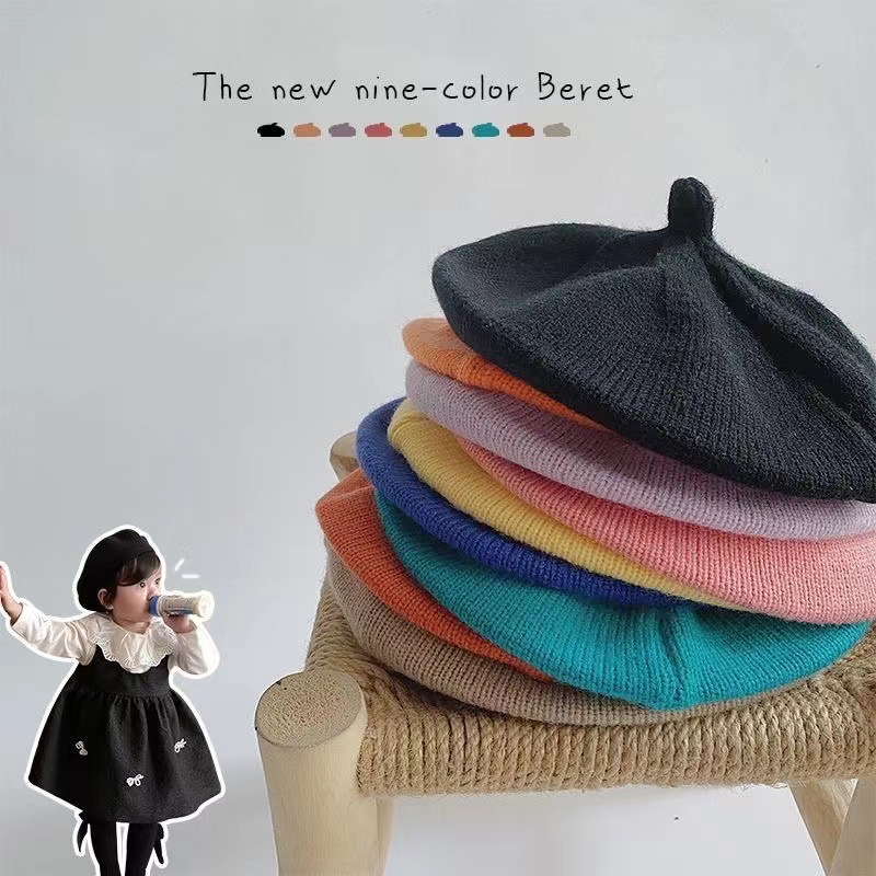 신상품 니트 아기 베레모 유아 패션 프렌치 스타일 비니 - Knit Beanie Hat Warm 리뷰 및 가격